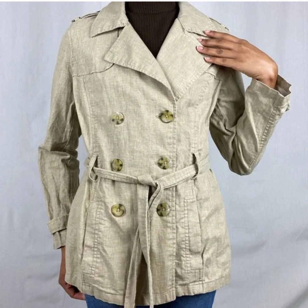 Old Navy Women's Beige Trench Coat